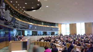 Die sozialistische Fraktion bei der Befragung von Jean-Claude Juncker.